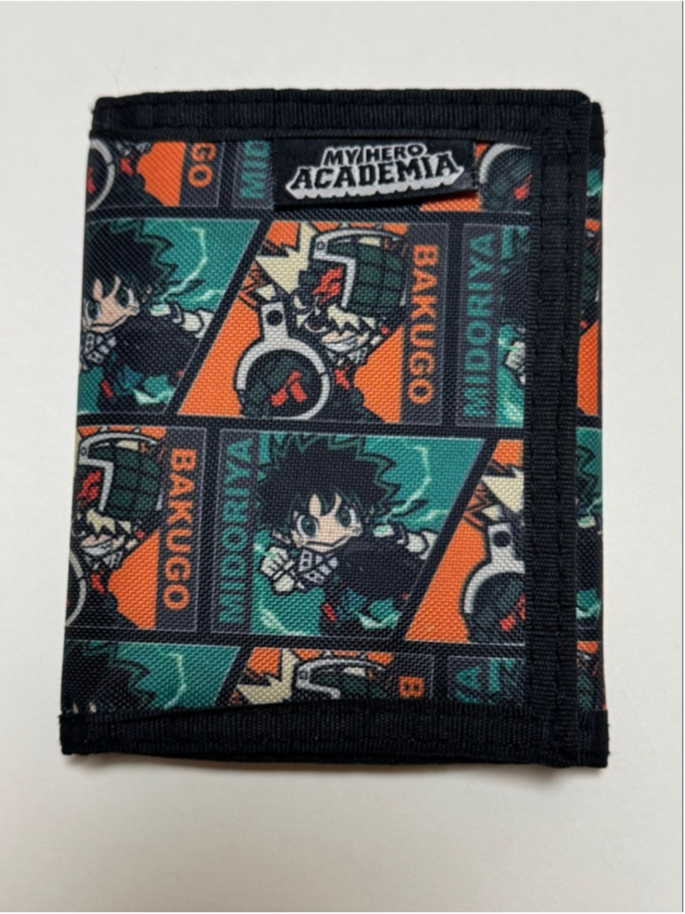 Bioworld My Hero Academia Bakugo Deku Chibi Action Shots Trifold Wallet OS